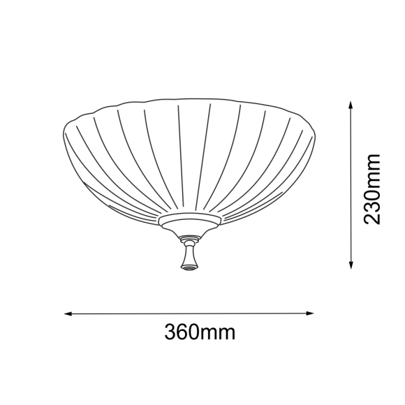 Plafon Granada - Patyna połysk (360 mm) 8331 Antigo Plafon Granada - Patyna połysk (360 mm) 8331 Antigo