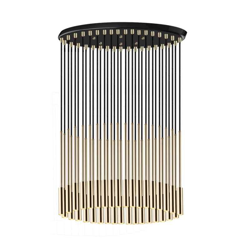 Lampa wisząca Lara 35 - Mosiądz polerowany-czarna (420 mm) 8348 Antigo Lampa wisząca Lara 35 - Mosiądz polerowany-czarna (420 mm) 8348 Antigo