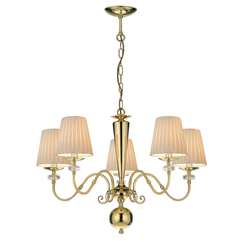 Lampa wisząca Lilosa 5 - Mosiądz polerowany (750 mm) 8679 Antigo Lampa wisząca Lilosa 5 - Mosiądz polerowany (750 mm) 8679 Antigo