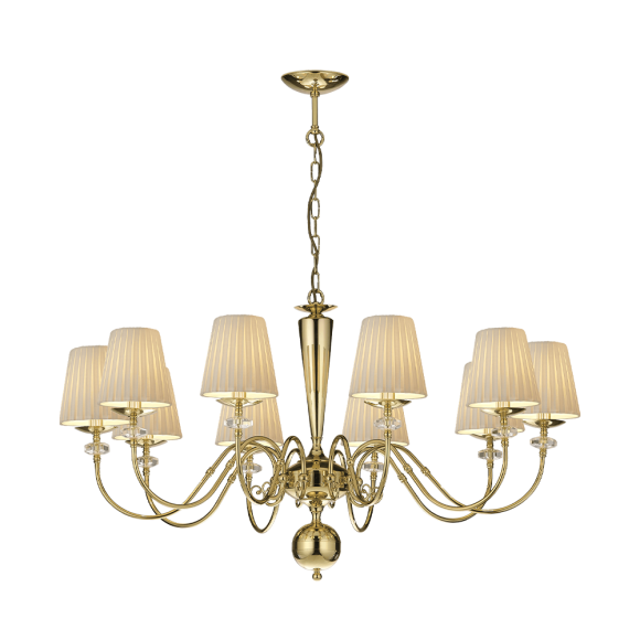 Lampa wisząca Lilosa 10 - Mosiądz polerowany (970 mm) 8683 Antigo Lampa wisząca Lilosa 10 - Mosiądz polerowany (970 mm) 8683 Antigo