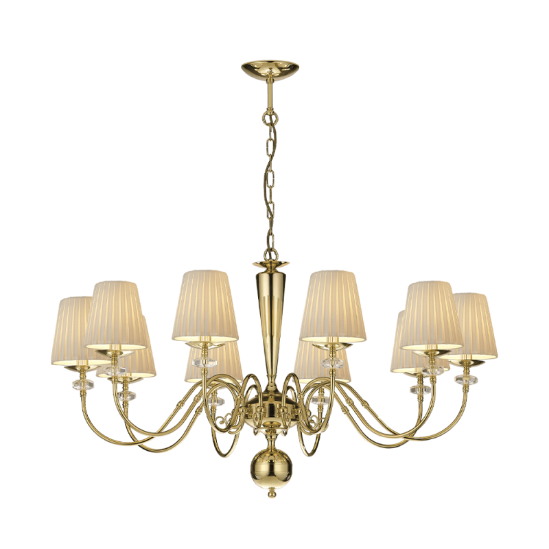 Lampa wisząca Lilosa 10 - Mosiądz polerowany (970 mm) 8683 Antigo Lampa wisząca Lilosa 10 - Mosiądz polerowany (970 mm) 8683 Antigo