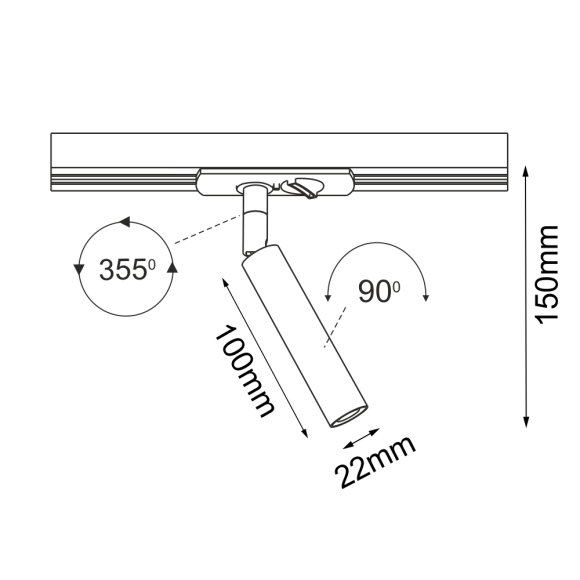 Spot Ace track 22 - Biały - Szynoprzewód 1F 230V 6251 Antigo Spot Ace track 22 - Biały - Szynoprzewód 1F 230V 6251 Antigo