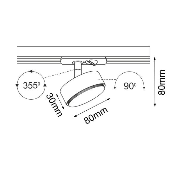 Spot Drop track - Czarny - Szynoprzewód 1F 230V 6258 Antigo Spot Drop track - Czarny - Szynoprzewód 1F 230V 6258 Antigo