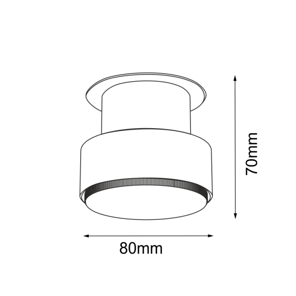 Plafon Etna 1 - Biały (70 mm) 1266 Antigo Plafon Etna 1 - Biały (70 mm) 1266 Antigo