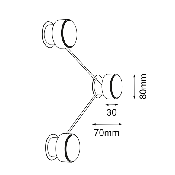 Kinkiet Etna 3 - Biały 1024 Antigo Kinkiet Etna 3 - Biały 1024 Antigo