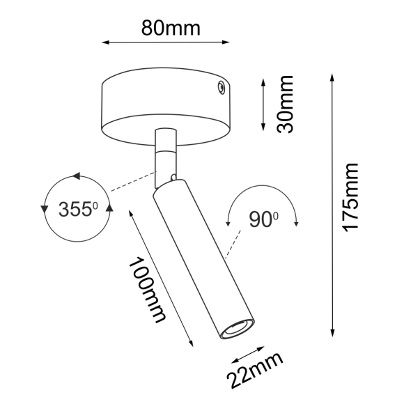 Reflektor Point 22 move - Biały 2283 Antigo Reflektor Point 22 move - Biały 2283 Antigo