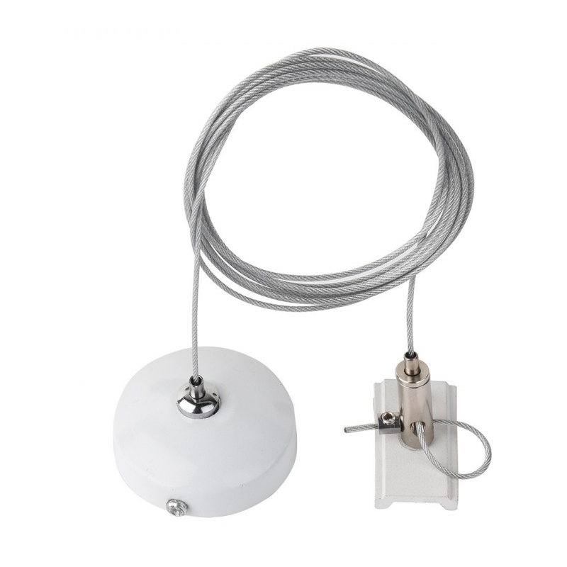 Zawiesie 2m do szynoprzewodu natynkowego 1F 230V - Białe 6338 Antigo