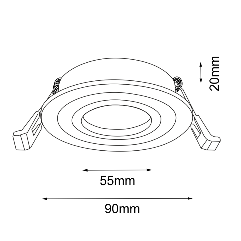 Lampa wpuszczana Tochi in - Biała 3025 Antigo Lampa wpuszczana Tochi in - Biała 3025 Antigo