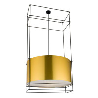 Lampa wisząca PAA - Czarna-mosiężny (800 mm) 9542 Antigo