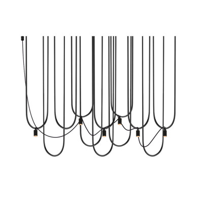 Lampa wisząca Udin 6 - Czarna 9785 Antigo