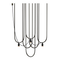 Lampa wisząca Udin 3 - Czarna 9786 Antigo