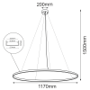 Lampa wisząca Agari 117 - Czarna (1170 mm) 4000K 5342 Antigo Lampa wisząca Agari 117 - Czarna (1170 mm) 4000K 5342 Antigo