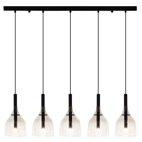 Lampa wisząca Botor 5 - Czarna (910 mm) 5098 Antigo Lampa wisząca Botor 5 - Czarna (910 mm) 5098 Antigo