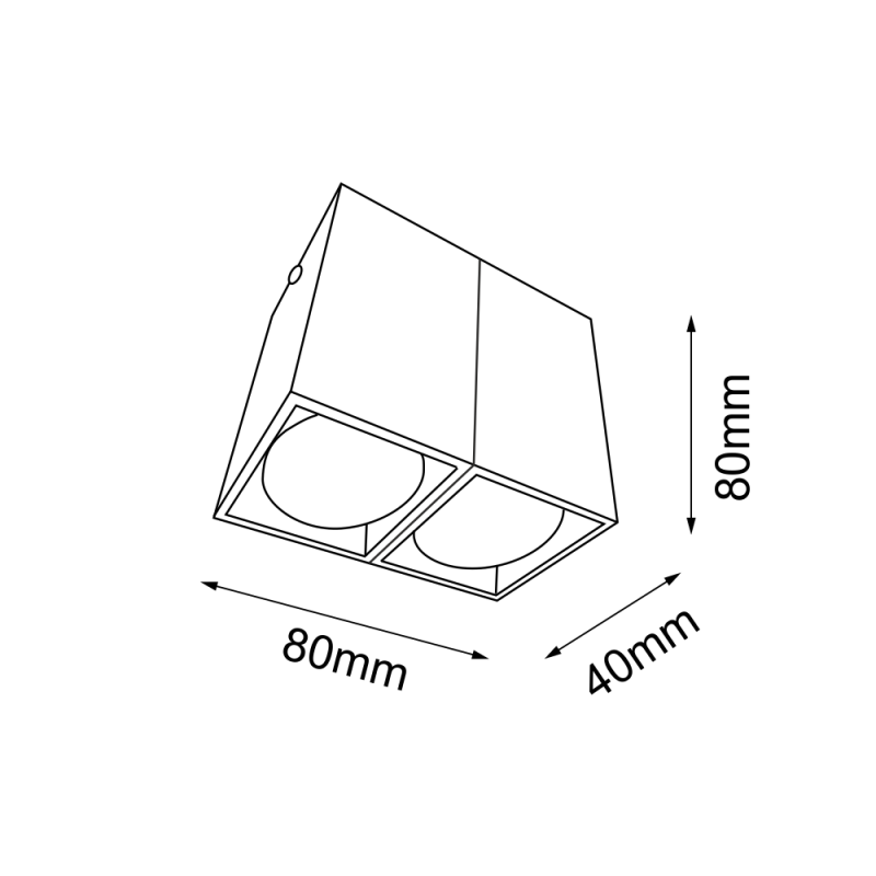 Plafon Doha 2 - Czarny (80 mm) 1096 Antigo Plafon Doha 2 - Czarny (80 mm) 1096 Antigo
