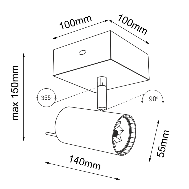 Reflektor Fussa - Biały 7222 Antigo Reflektor Fussa - Biały 7222 Antigo