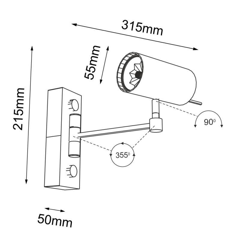 Reflektor Fussa K - Biały 7225 Antigo Reflektor Fussa K - Biały 7225 Antigo