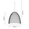 Lampa wisząca Gandra 60x60 - Czarna 5027 Antigo Lampa wisząca Gandra 60x60 - Czarna 5027 Antigo
