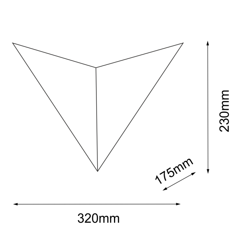 Kinkiet Hino 2 - Czarny (230 mm) 4038 Antigo Kinkiet Hino 2 - Czarny (230 mm) 4038 Antigo