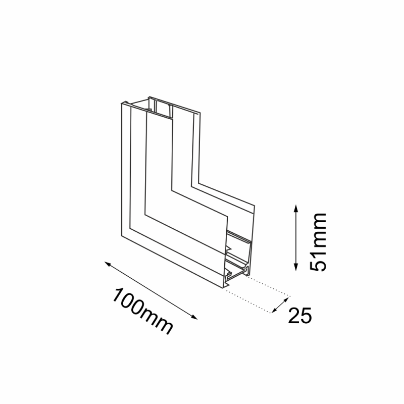 Łącznik L natynkowy ściana - sufit szynoprzewodu magnetycznego Komatsu 48V - Czarny 6521 Antigo Łącznik L natynkowy ściana - sufit szynoprzewodu magnetycznego Komatsu 48V - Czarny 6521 Antigo