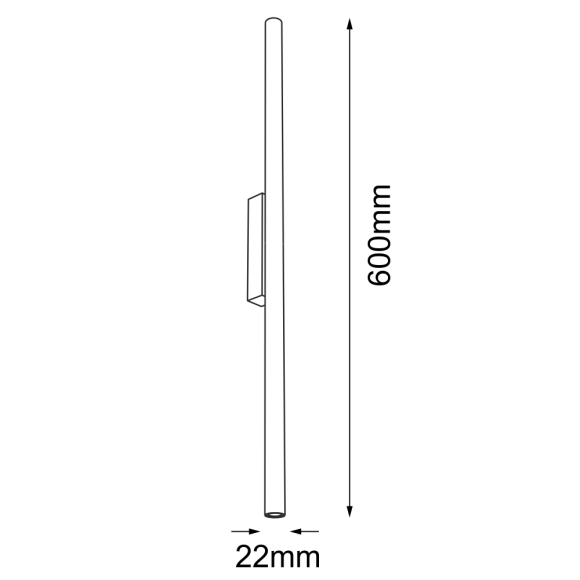 Kinkiet Kosame K - Czarny (600 mm) 4488 Antigo Kinkiet Kosame K - Czarny (600 mm) 4488 Antigo