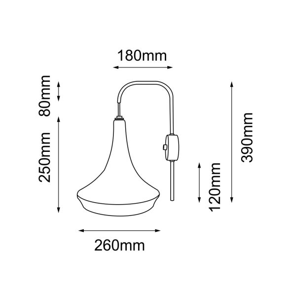 Kinkiet Mahaka - Biały (390 mm) 4032 Antigo Kinkiet Mahaka - Biały (390 mm) 4032 Antigo