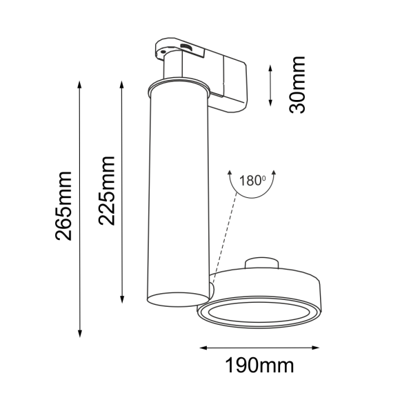 Spot Natori - Biały - Szynoprzewód 3F 230V 7691 Antigo Spot Natori - Biały - Szynoprzewód 3F 230V 7691 Antigo