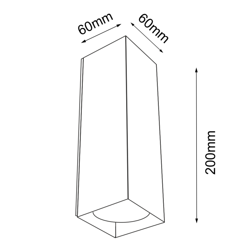Kinkiet Ozu - Czarny (200 mm) 4402 Antigo Kinkiet Ozu - Czarny (200 mm) 4402 Antigo