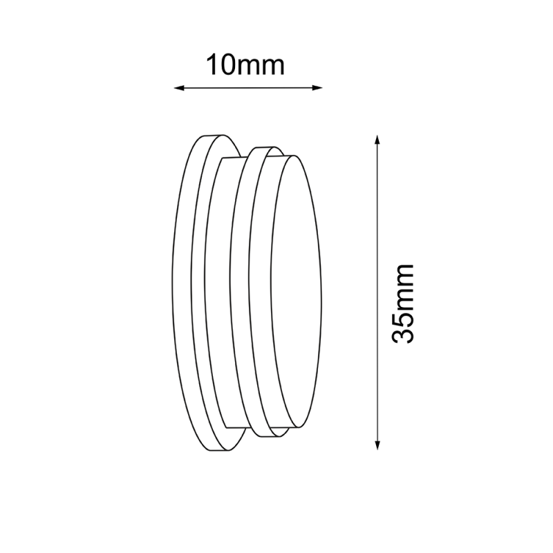 Zakończenie do systemu modułowego Mafra - Czarne 5109 Antigo Zakończenie do systemu modułowego Mafra - Czarne 5109 Antigo