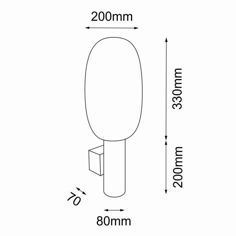 Kinkiet Tanpo I K - Czarny (530 mm) 4008 Antigo Kinkiet Tanpo I K - Czarny (530 mm) 4008 Antigo