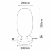 Lampa stołowa Tanpo I G - Czarna (200 mm) 2033 Antigo Lampa stołowa Tanpo I G - Czarna (200 mm) 2033 Antigo