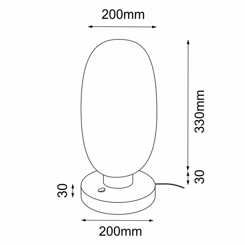 Lampa stołowa Tanpo I G - Czarna (200 mm) 2033 Antigo Lampa stołowa Tanpo I G - Czarna (200 mm) 2033 Antigo