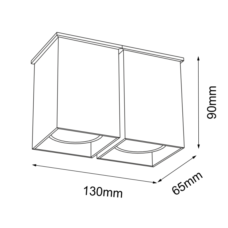 Plafon Toda 2- Czarny (90 mm) 1104 Antigo Plafon Toda 2- Czarny (90 mm) 1104 Antigo