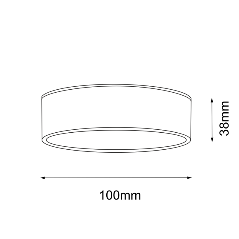 Plafon Tottori IL - Czarny IP44 (100 mm) 4000K 8575 Antigo Plafon Tottori IL - Czarny IP44 (100 mm) 4000K 8575 Antigo