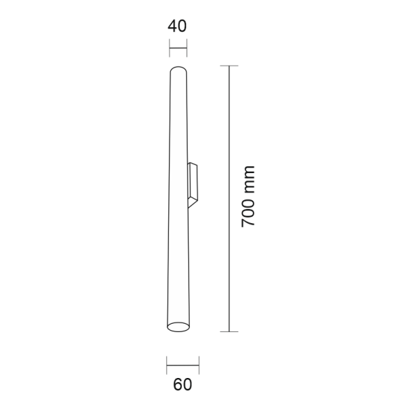 Kinkiet Yabu K1 - Czarny (700 mm) 4426 Antigo Kinkiet Yabu K1 - Czarny (700 mm) 4426 Antigo