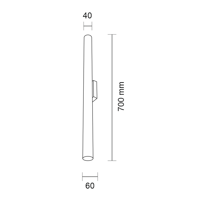 Kinkiet Yabu K1 - Czarny (700 mm) 4426 Antigo Kinkiet Yabu K1 - Czarny (700 mm) 4426 Antigo
