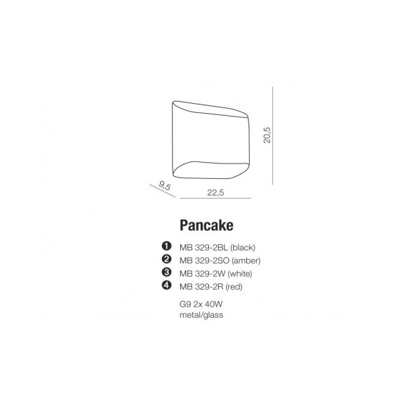PANCAKE BLACK LAMPA | Azzardo PANCAKE BLACK LAMPA | Azzardo