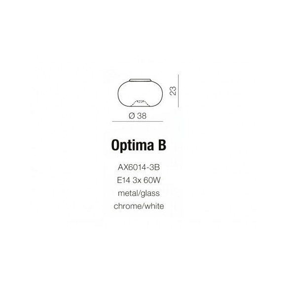 Kinkiet Optima B White AZ0182 | Azzardo
