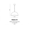 Lampa Modena 40 Black/Gold AZ1394 | Azzardo