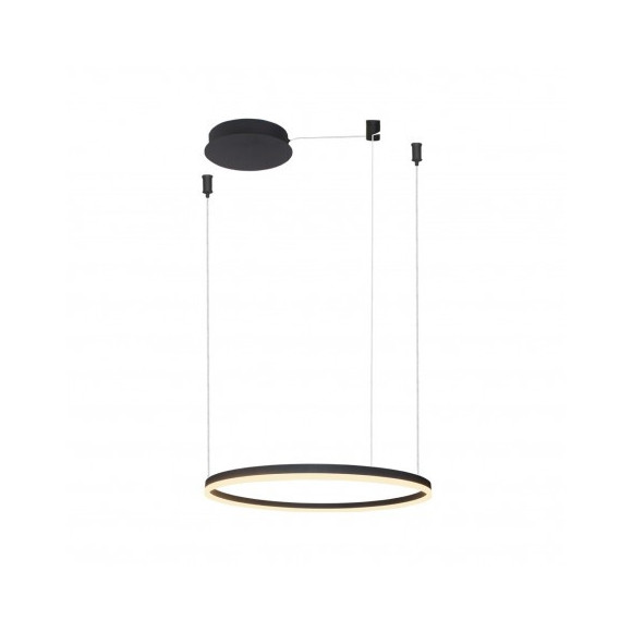 Lampa Halo Pendant 80 Cct Dimm Bk + Remote Control | Azzardo