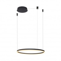 Lampa Halo Pendant 80 Cct Dimm Bk + Remote Control | Azzardo