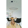 Lampa Halo Pendant 80 Cct Dimm Bk + Remote Control | Azzardo