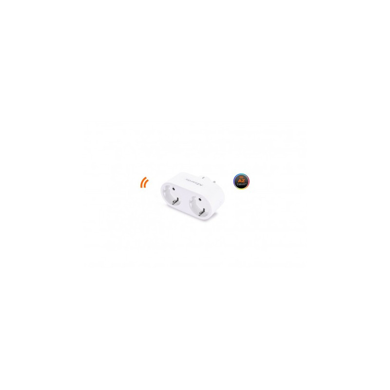Lampa Double Smart Plug 16A Wh AZ3476 | Azzardo