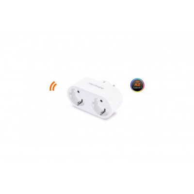 Lampa Double Smart Plug 16A Wh AZ3476 | Azzardo