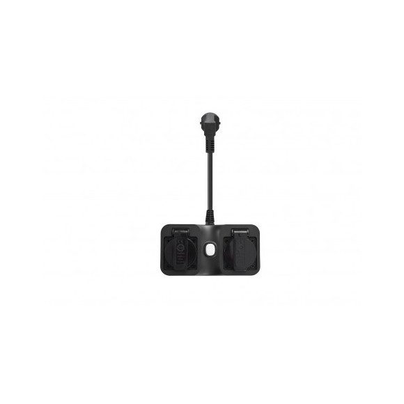Lampa Double Outdoor Smart Plug 10A Ip44 Black AZ3223 | Azzardo