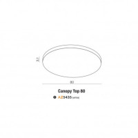 Lampa Canopy Top 80Cm Wh AZ5435 | Azzardo