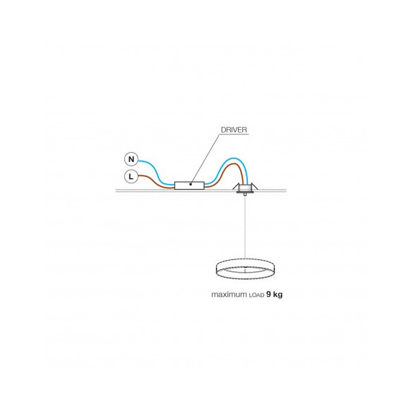 Lampa Canopy Gips 7Cm Bk AZ5452 | Azzardo