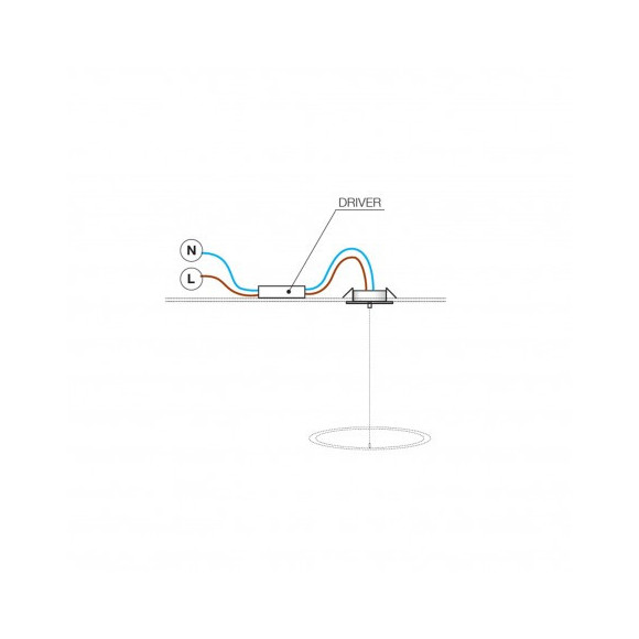 Lampa Canopy Gips 15Cm Single Wh AZ5417 | Azzardo