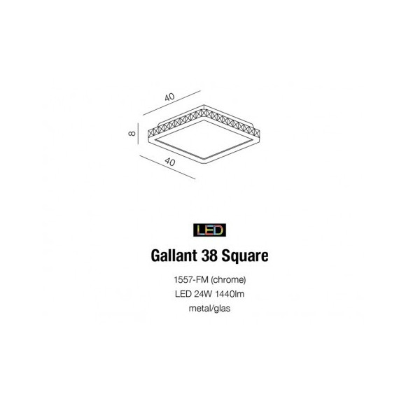 Lampa Gallant 38 Square AZ1594 | Azzardo