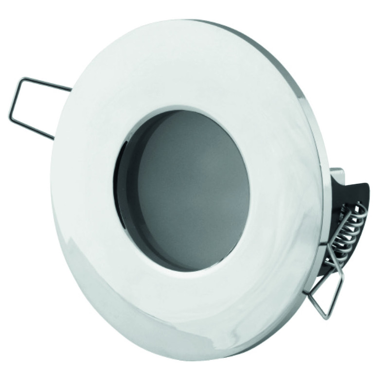 MAXLIGHT H0045 OPRAWA WPUSTOWA AQUA IP65 OKRĄGŁA CHROM