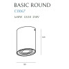 MAXLIGHT C0067 LAMPA SUFITOWA BASIC ROUND BIAŁA